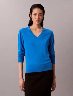Merino Wool V-Neck Sweater