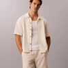 Mesh Stitch Button-Down Sweater