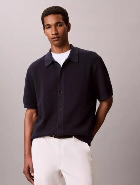 Mesh Stitch Button-Down Sweater Mesh Stitch Button-Down Sweater