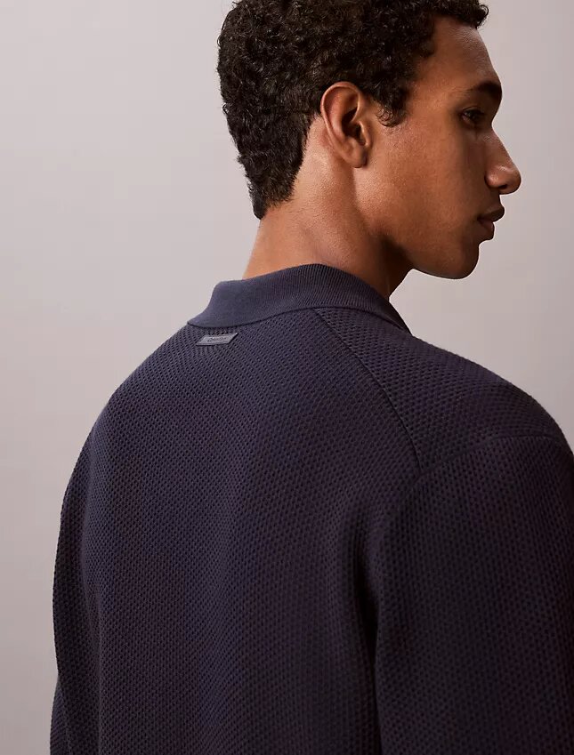 Mesh Stitch Button-Down Sweater Mesh Stitch Button-Down Sweater