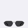 Metal Slim Modified Rectangle Sunglasses