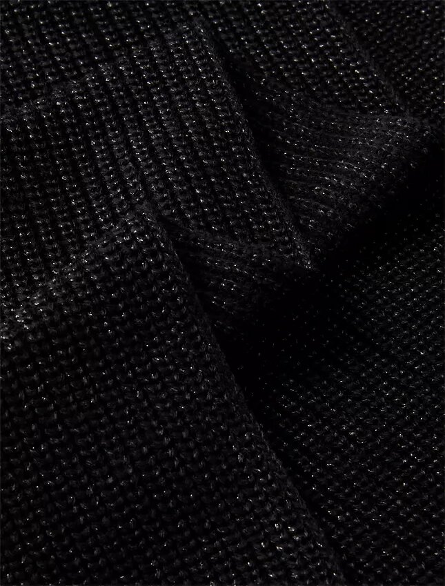 Metallic Knit Scarf Metallic Knit Scarf
