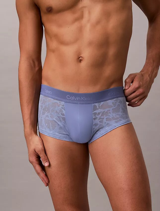 Microfiber Lace Ultra Low Rise Trunk Microfiber Lace Ultra Low Rise Trunk