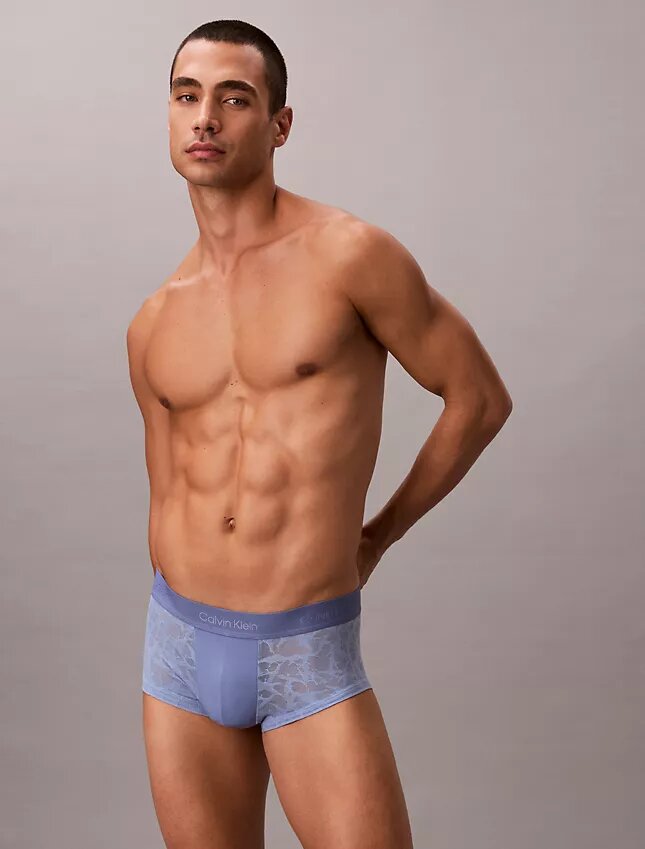 Microfiber Lace Ultra Low Rise Trunk Microfiber Lace Ultra Low Rise Trunk