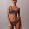Microfiber Seamless Rib Lightly Lined Bralette Microfiber Seamless Rib Lightly Lined Bralette