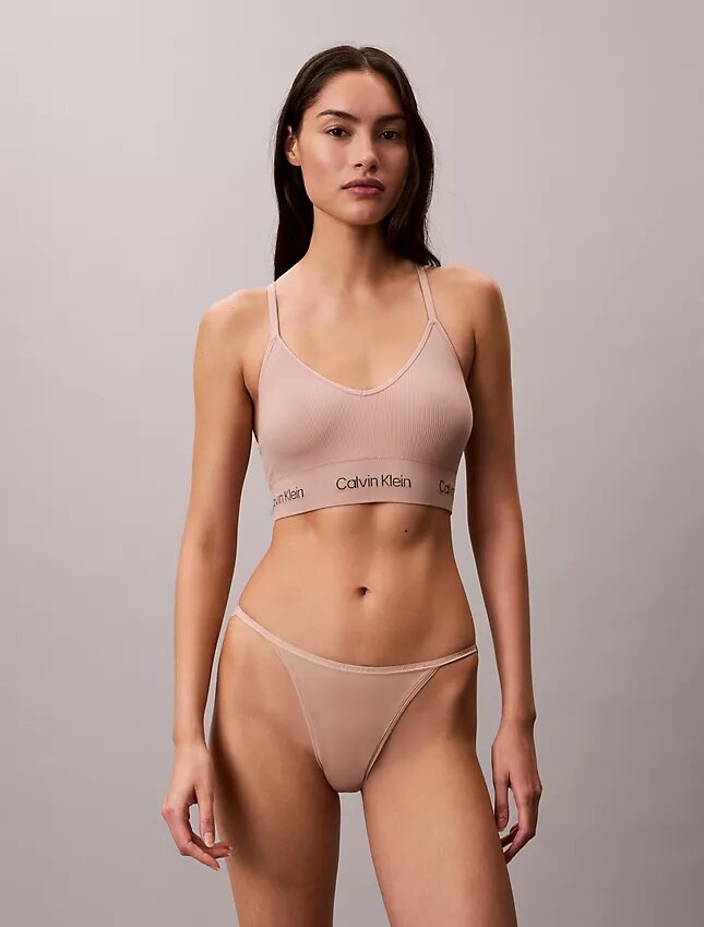 Microfiber Seamless Rib Lightly Lined Bralette Microfiber Seamless Rib Lightly Lined Bralette