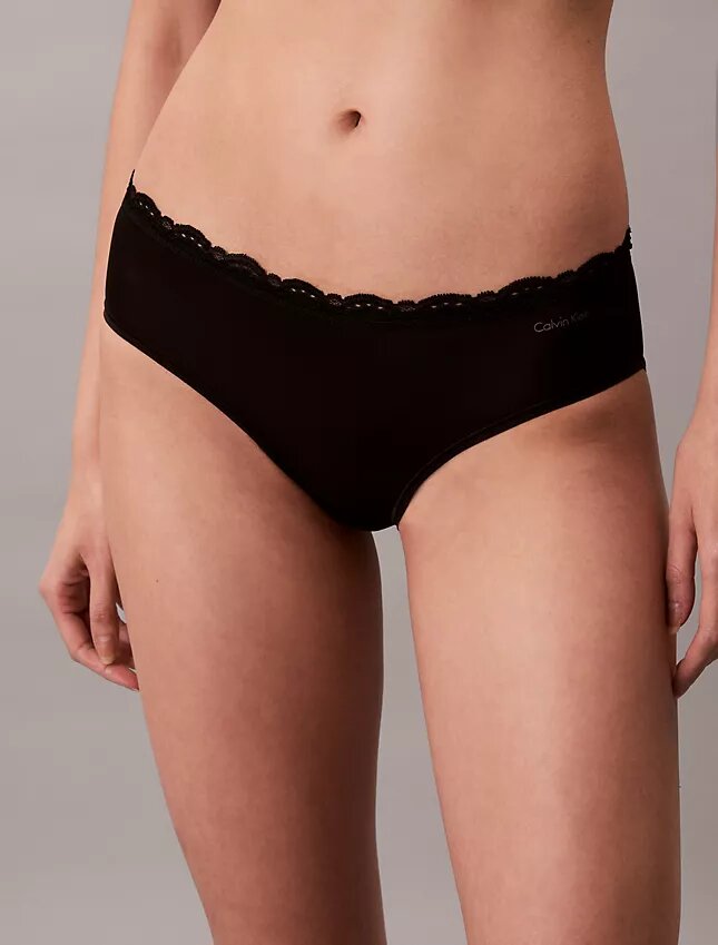 Microfiber Stretch with Lace Hipster Microfiber Stretch with Lace Hipster