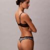 Microfiber Stretch with Lace Thong Microfiber Stretch with Lace Thong