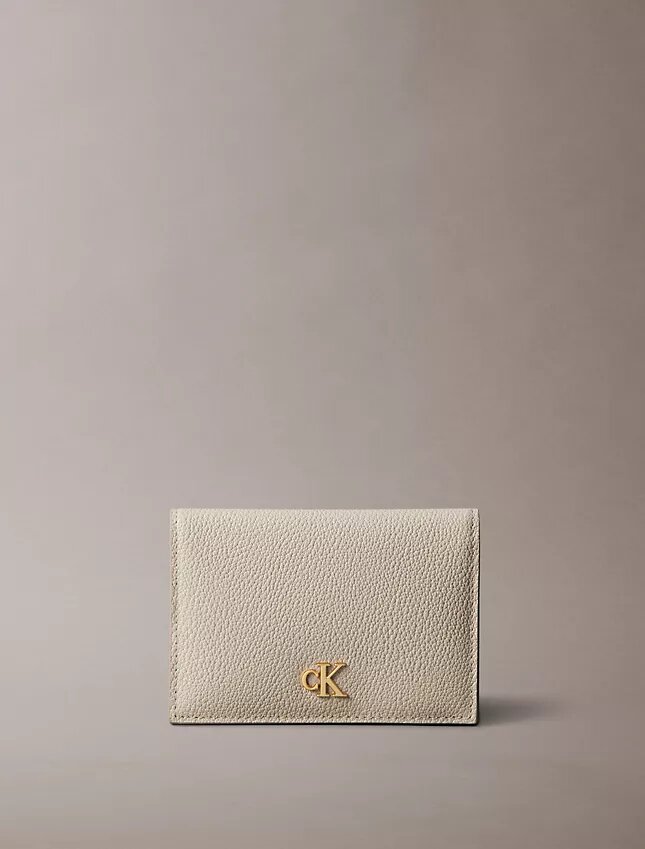 Minimal Monogram Flap Card Case Minimal Monogram Flap Card Case