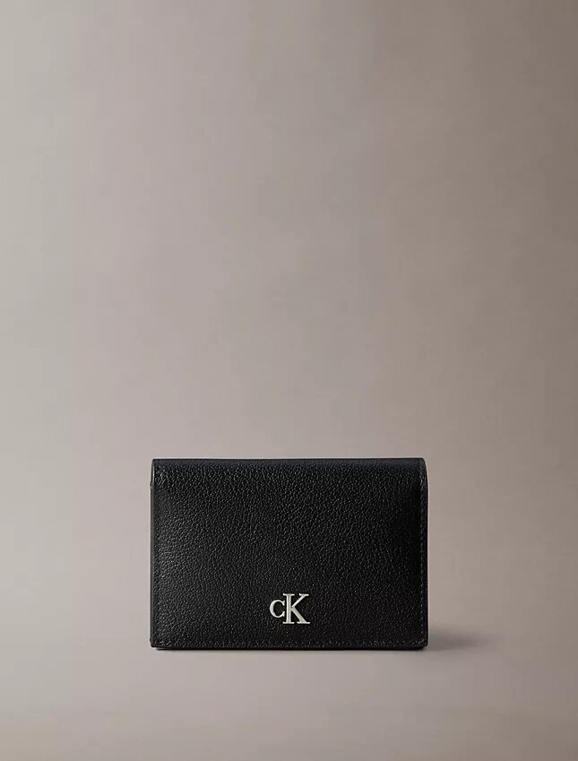 Minimal Monogram Flap Card Case Minimal Monogram Flap Card Case