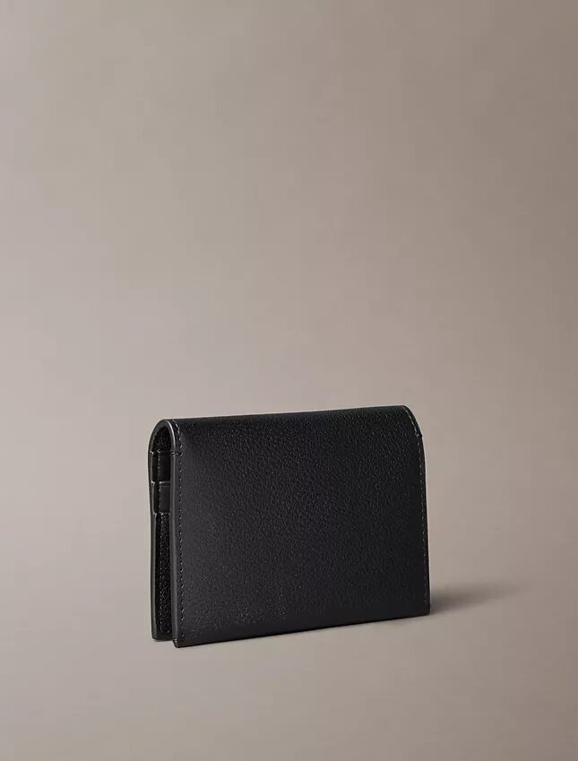 Minimal Monogram Flap Card Case Minimal Monogram Flap Card Case
