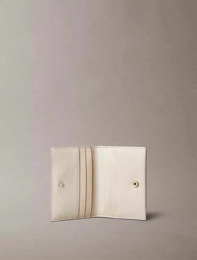 Minimal Monogram Flap Card Case Minimal Monogram Flap Card Case