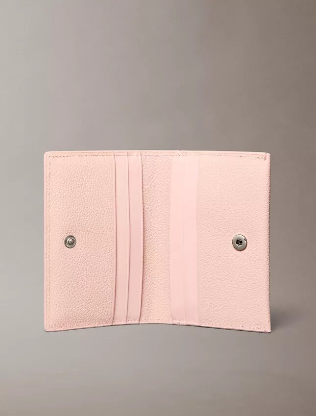 Minimal Monogram Flap Card Case Minimal Monogram Flap Card Case