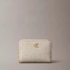 Minimal Monogram Zip Flap Wallet Minimal Monogram Zip Flap Wallet