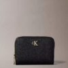 Minimal Monogram Zip Flap Wallet Minimal Monogram Zip Flap Wallet