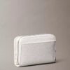 Minimal Monogram Zip Flap Wallet