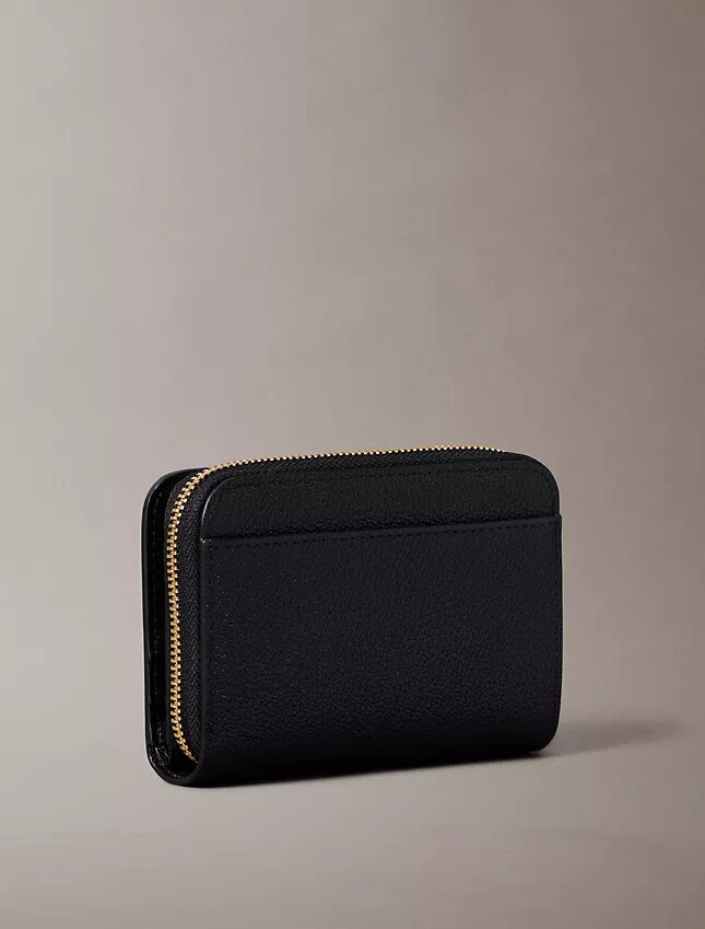 Minimal Monogram Zip Flap Wallet Minimal Monogram Zip Flap Wallet
