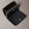 Minimal Monogram Zip Flap Wallet Minimal Monogram Zip Flap Wallet