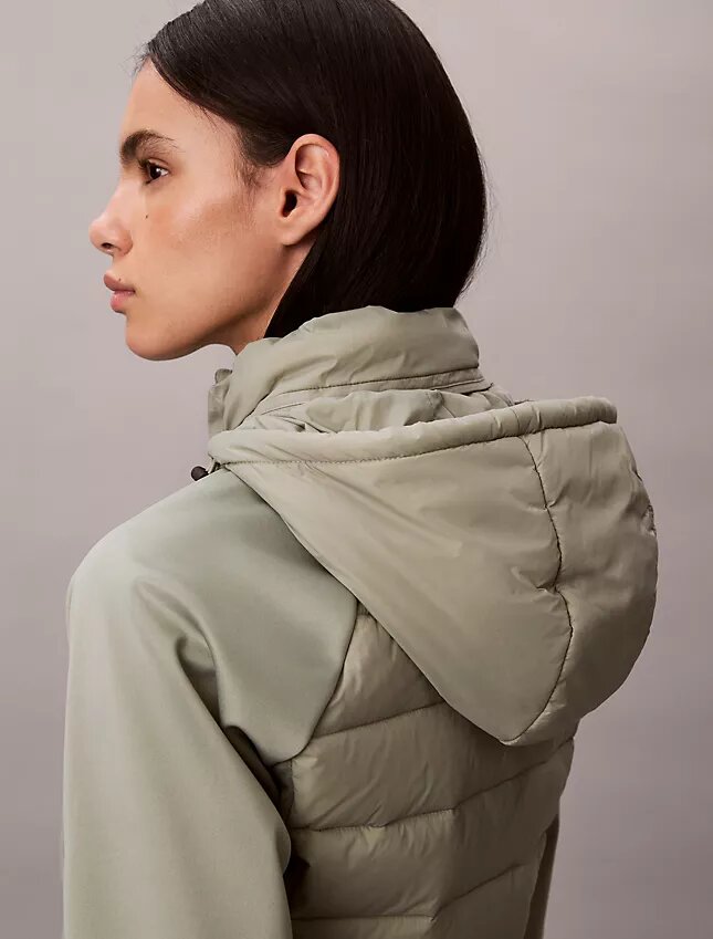 Mixed Media Puffer Jacket Mixed Media Puffer Jacket