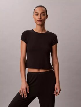 Modal Stretch Drop Needle Baby Tee Modal Stretch Drop Needle Baby Tee