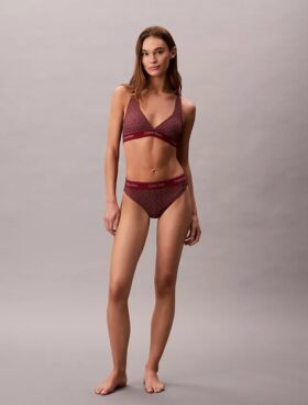 Modern Logo Swim Racerback Triangle Bikini Top