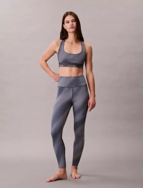 Modern Sport Print Racerback Medium Impact Sports Bra