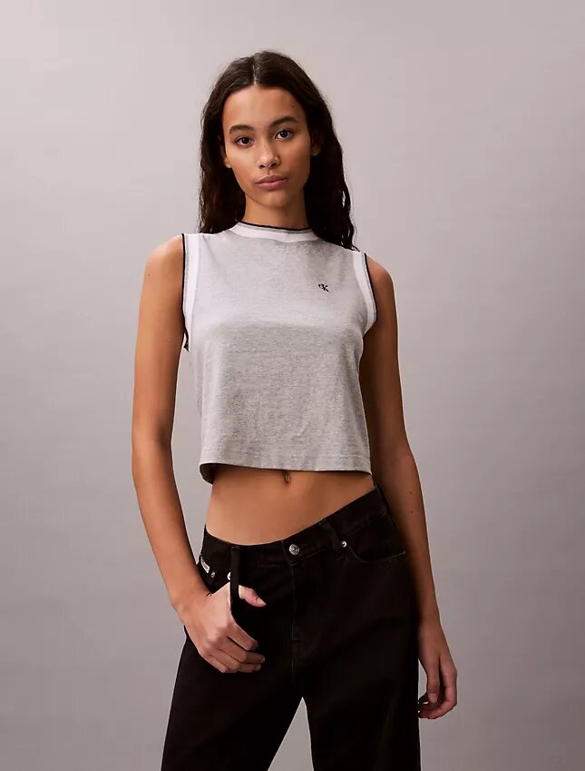 Monogram Cropped Muscle Tank Monogram Cropped Muscle Tank