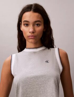 Monogram Cropped Muscle Tank