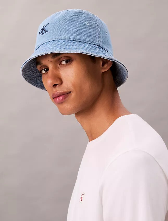 Monogram Denim Bucket Hat Monogram Denim Bucket Hat