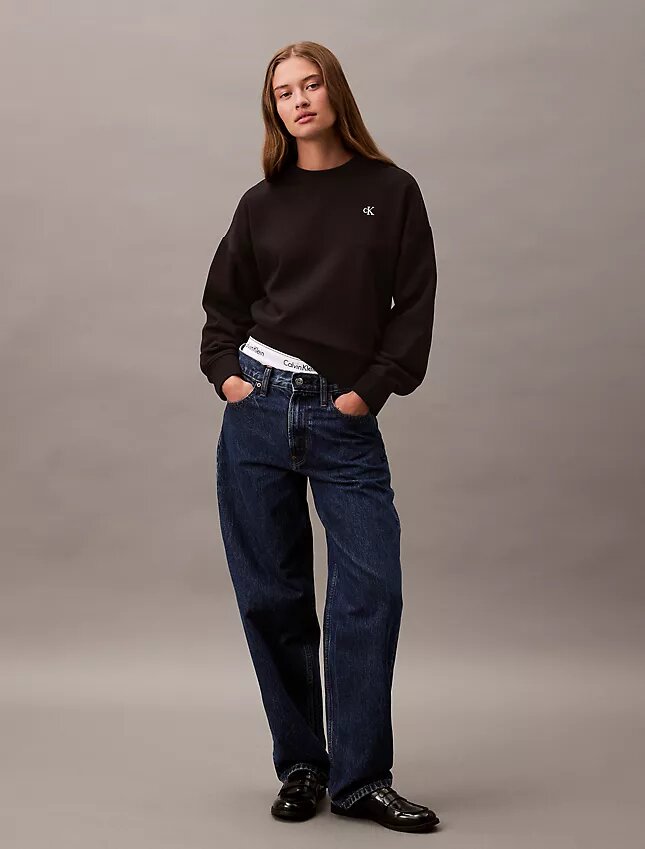 Monogram Fleece Cropped Sweatshirt Monogram Fleece Cropped Sweatshirt