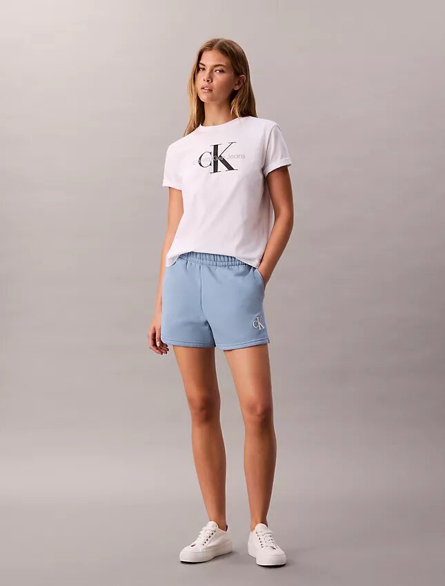 Monogram Fleece Pull-On Shorts Monogram Fleece Pull-On Shorts