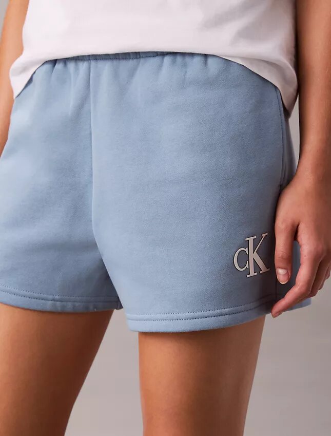 Monogram Fleece Pull-On Shorts Monogram Fleece Pull-On Shorts