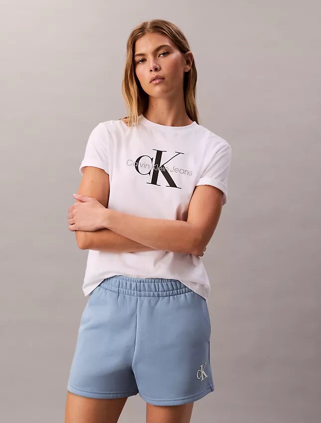 Monogram Fleece Pull-On Shorts Monogram Fleece Pull-On Shorts