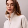 Monogram Fleece Quarter Zip Sweatshirt Monogram Fleece Quarter Zip Sweatshirt