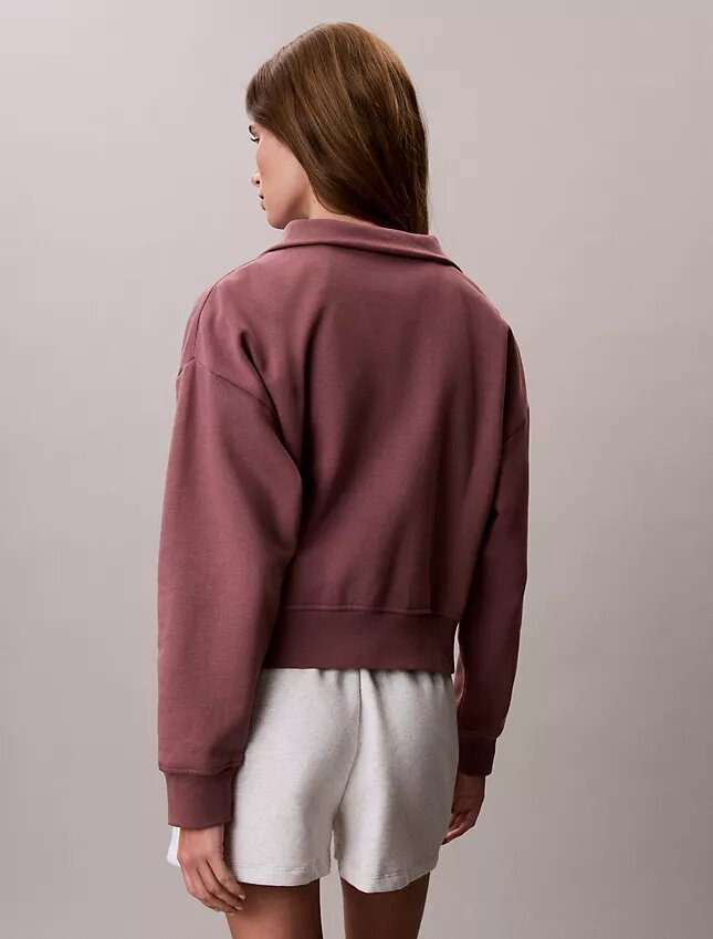 Monogram Fleece Quarter Zip Sweatshirt Monogram Fleece Quarter Zip Sweatshirt