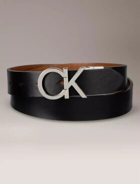 Monogram Logo Plaque Reversible Belt