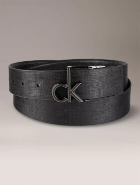 Monogram Logo Plaque Reversible Belt