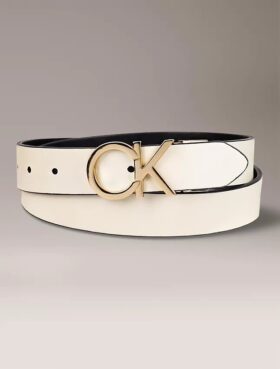 Monogram Logo Plaque Reversible Belt