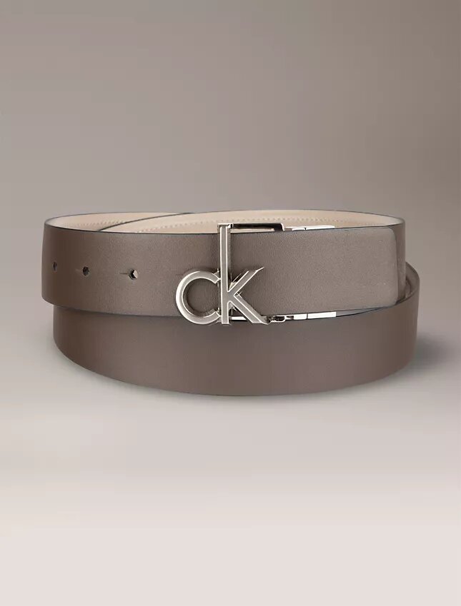 Monogram Logo Plaque Reversible Belt Monogram Logo Plaque Reversible Belt
