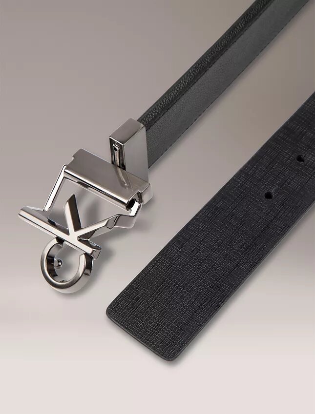Monogram Logo Plaque Reversible Belt Monogram Logo Plaque Reversible Belt