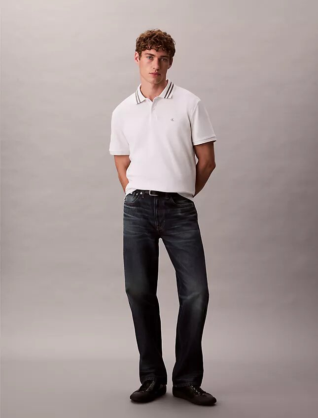 Monogram Pique Tipped Classic Polo Shirt Monogram Pique Tipped Classic Polo Shirt