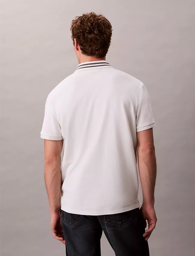 Monogram Pique Tipped Classic Polo Shirt Monogram Pique Tipped Classic Polo Shirt