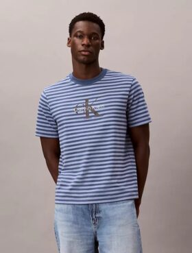 Monogram Stripe Relaxed T-Shirt