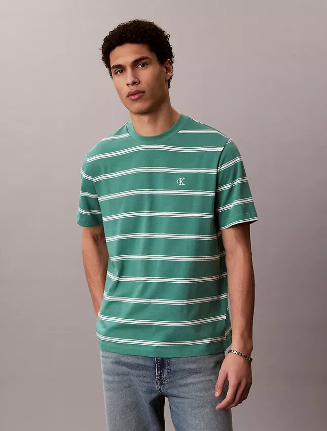 Monogram Stripe Relaxed T-Shirt Monogram Stripe Relaxed T-Shirt