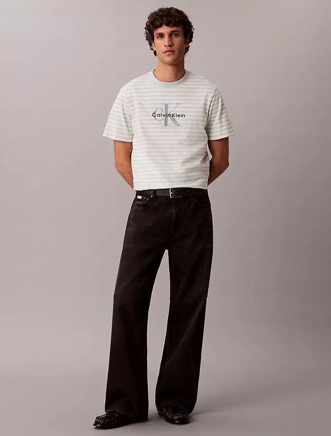 Monogram Stripe Relaxed T-Shirt Monogram Stripe Relaxed T-Shirt