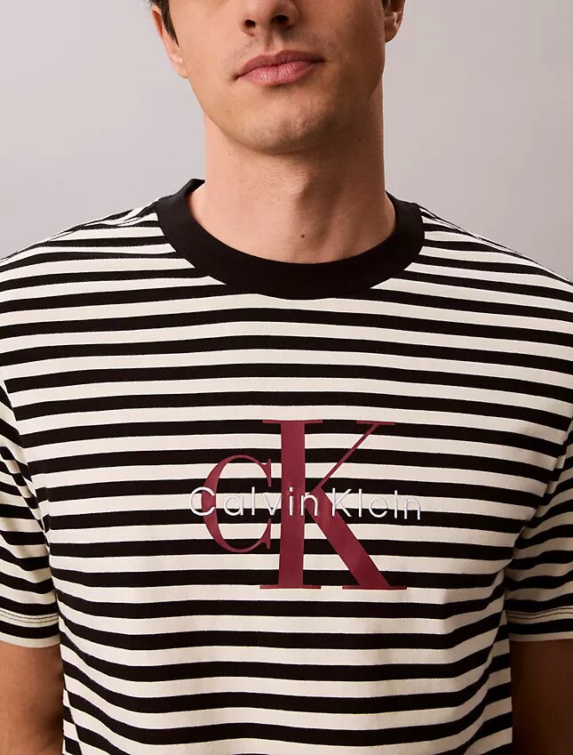Monogram Stripe Relaxed T-Shirt Monogram Stripe Relaxed T-Shirt