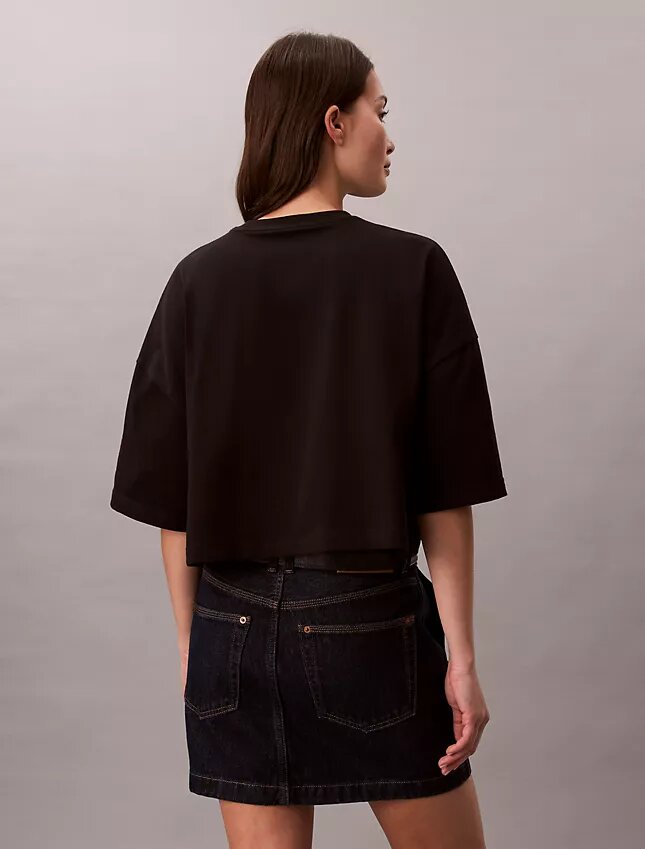 Monologo Cropped Boxy T-Shirt Monologo Cropped Boxy T-Shirt