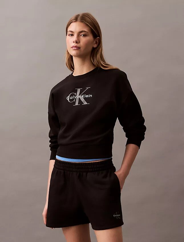 Monologo Fleece Relaxed Sweatshirt Monologo Fleece Relaxed Sweatshirt