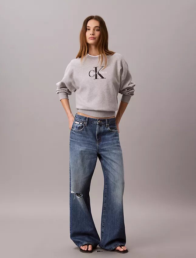 Monologo Fleece Relaxed Sweatshirt Monologo Fleece Relaxed Sweatshirt