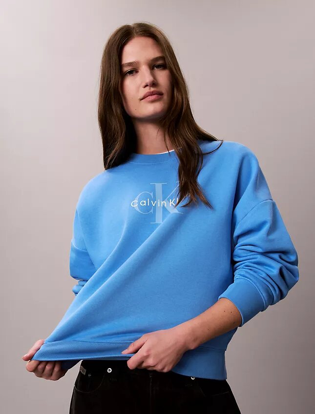 Monologo Fleece Relaxed Sweatshirt Monologo Fleece Relaxed Sweatshirt